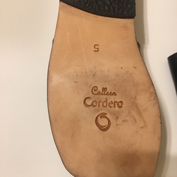 CALLEN CORDERO Leather Platform Sandals Sz 5 - Picture 6 of 12